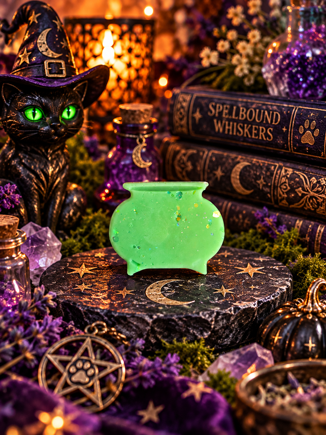 Spellbound Whiskers Wax Melt Shape | Strong Scented Soy Wax Melts UK