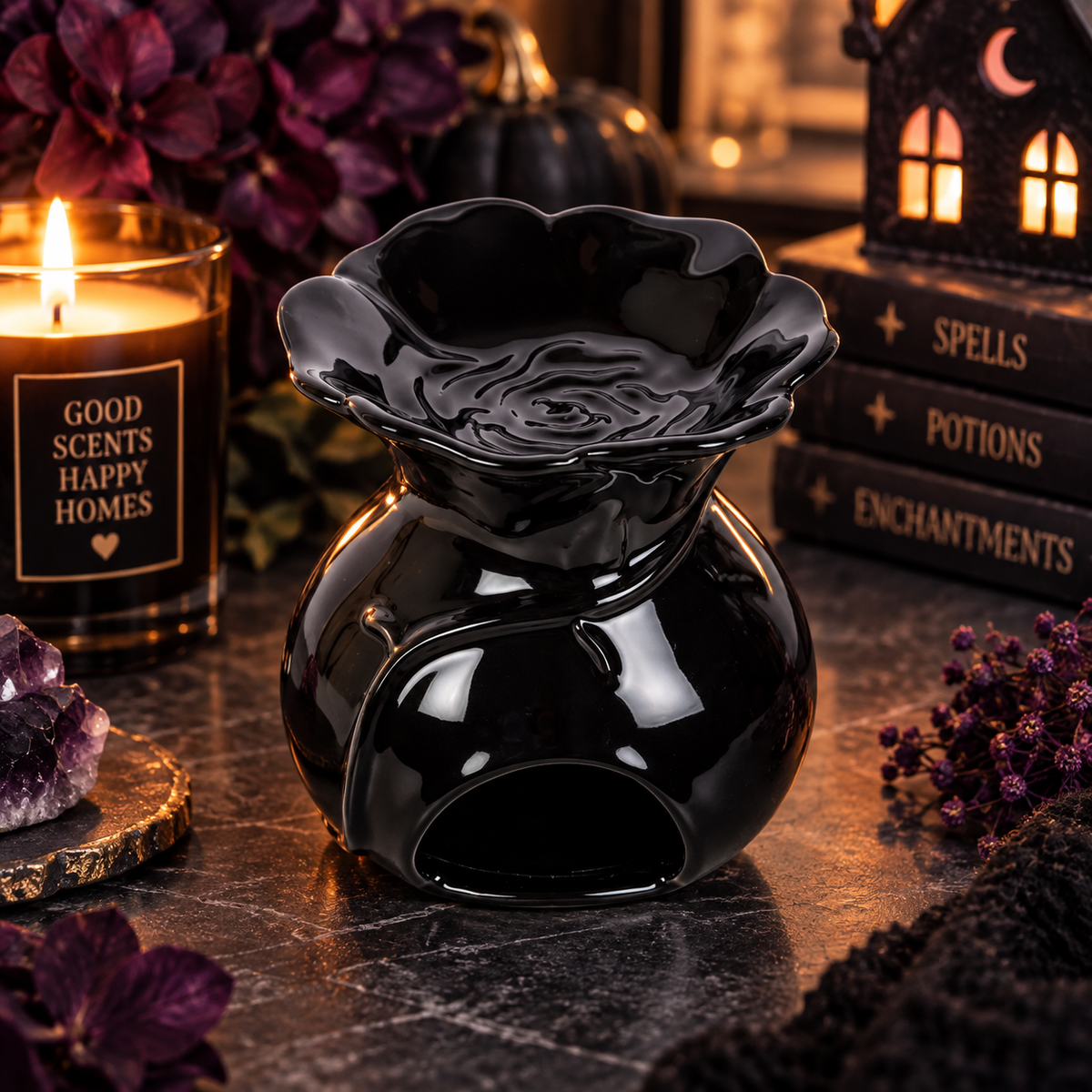 Black Rose Oil Burner