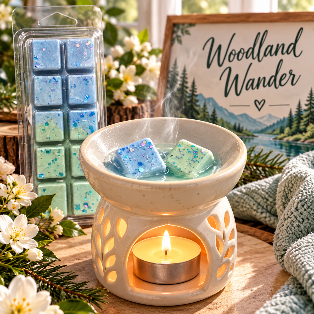 Woodland Wander Wax Melt Bar | Strong Scented Soy Wax Melts UK