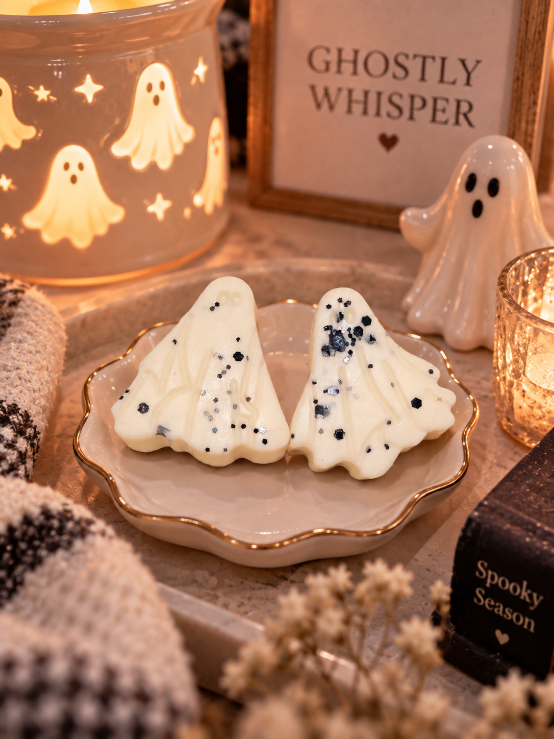 Ghostly Whisper Ghost Wax Melt Shapes| Strong Scented Soy Wax Melts UK