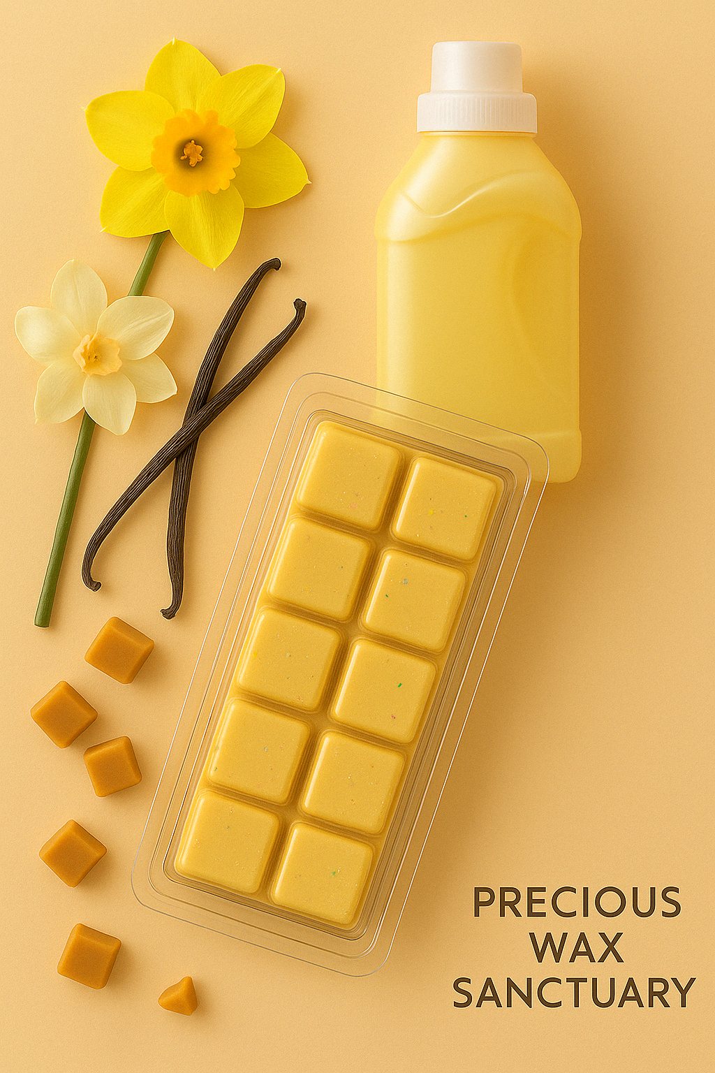 Daffodil and Vanilla Wax Melt Bar