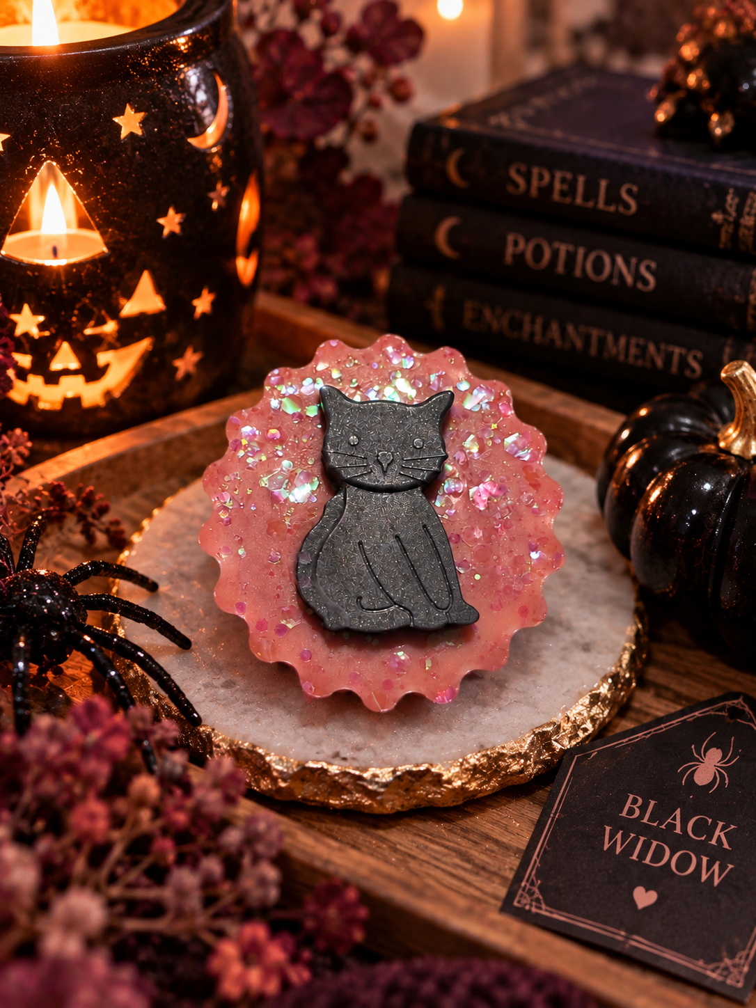 Black Widow Wax Melt Shape | Strong Scented Soy Wax Melts UK