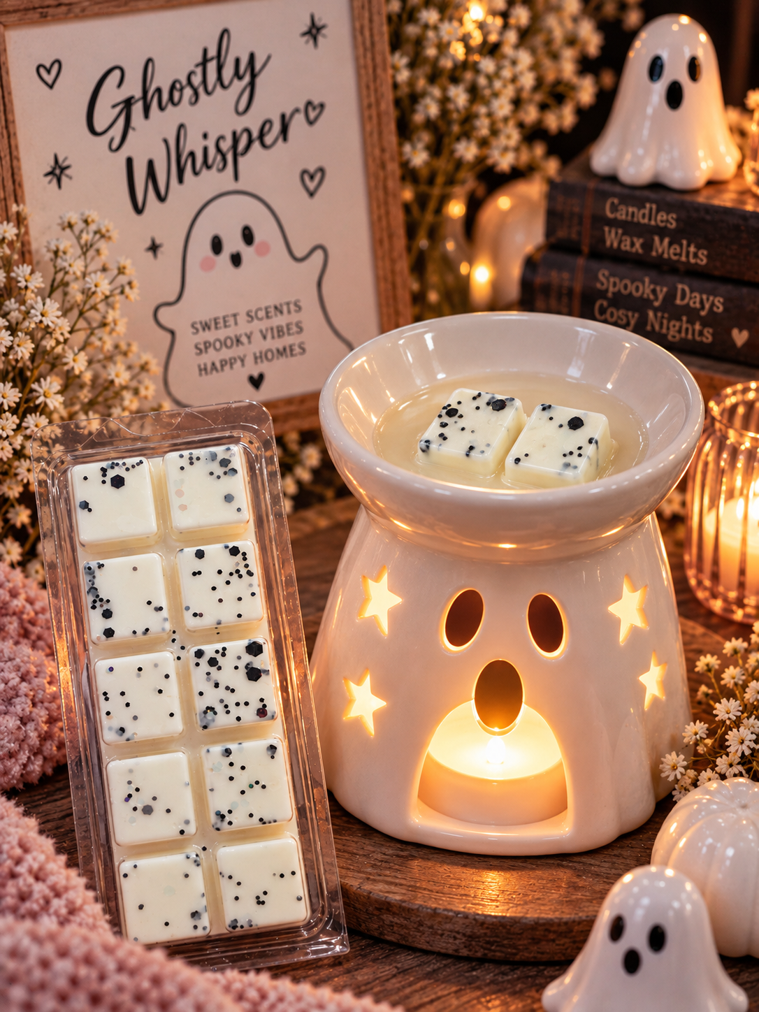 Ghostly Whisper Wax Melt Bar | Strong Scented Soy Wax Melts UK