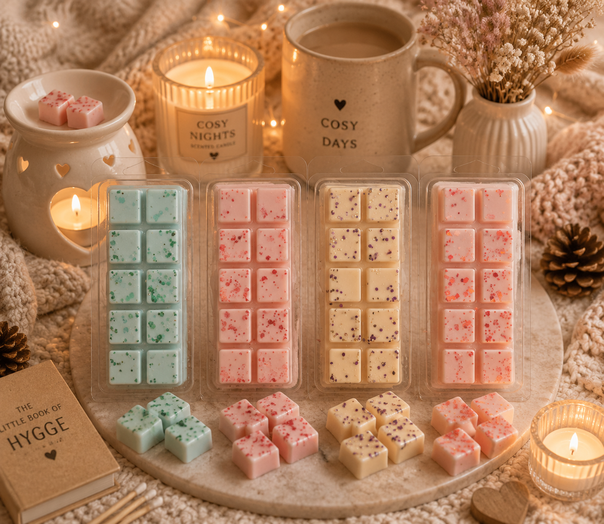 Mystery Cosy Wax Melt Bar Bundle | Strong Scented Soy Wax Melts UK