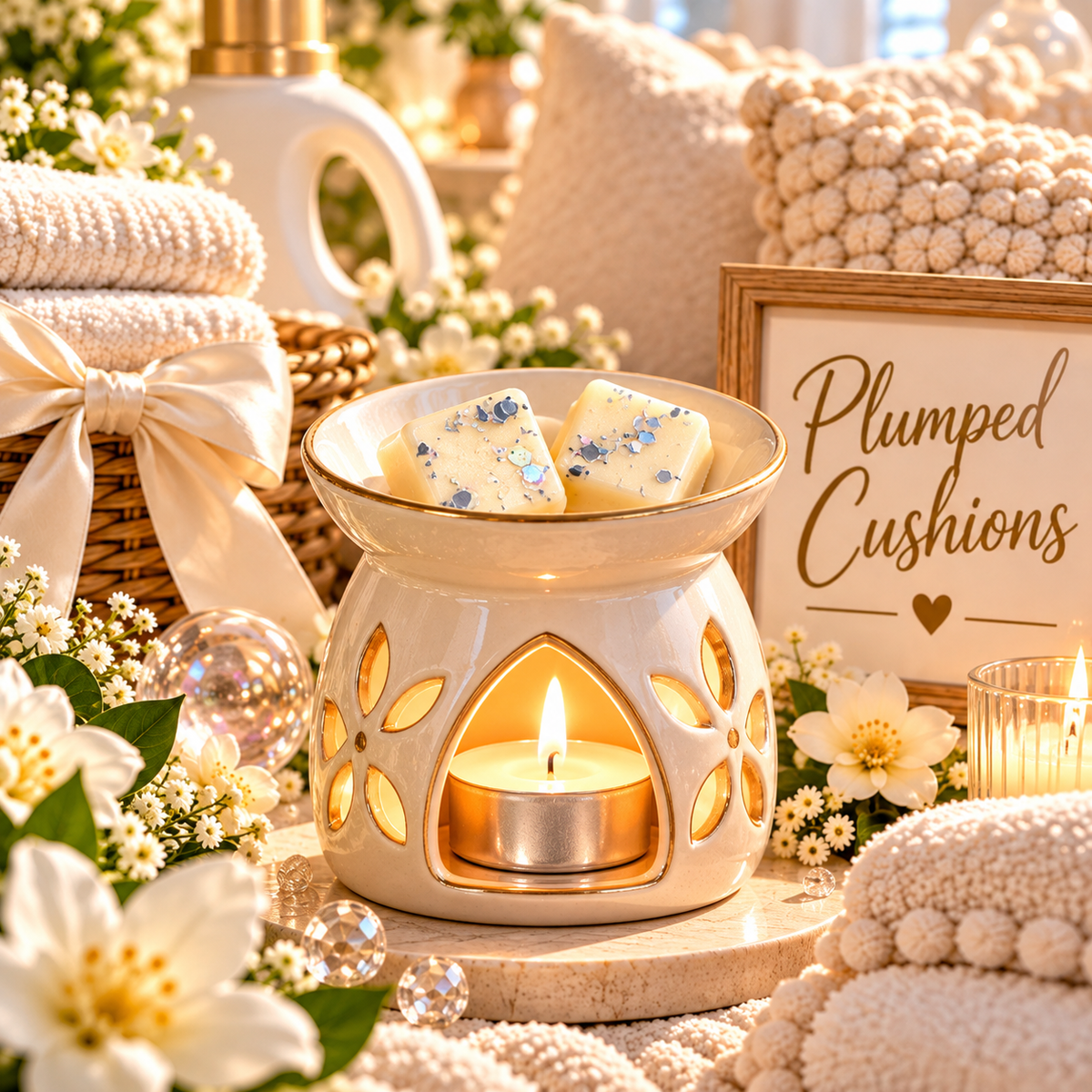 Plumped Cushions Wax Melt Bar | Strong Scented Soy Wax Melts UK