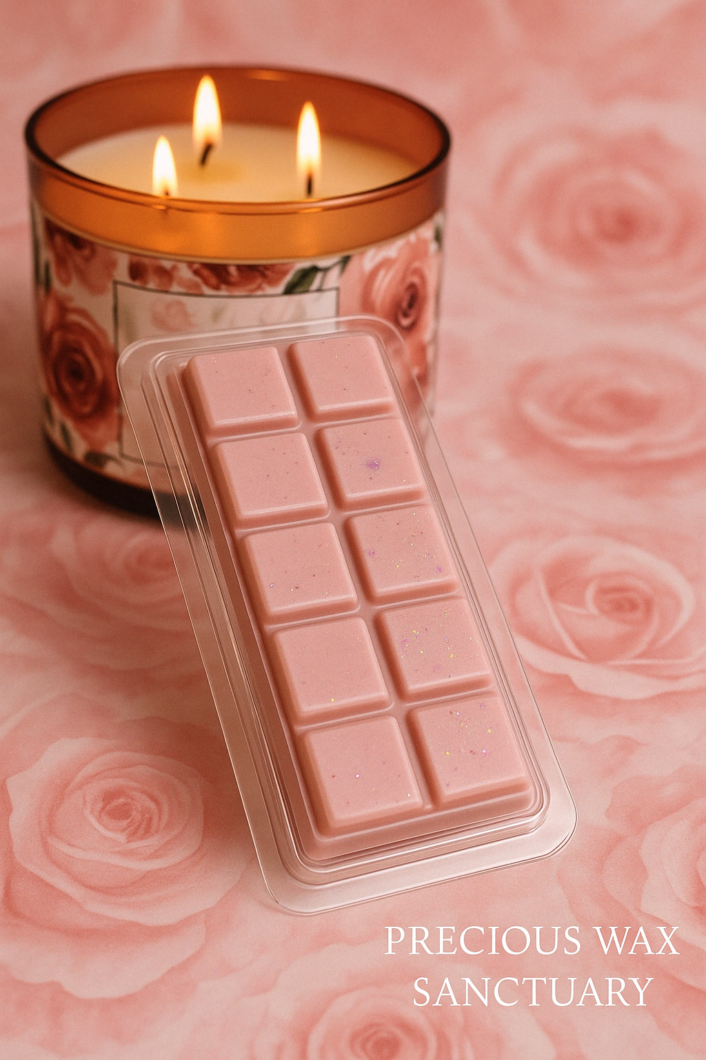 Rose Water and Ivy Soy Wax Melt Bar