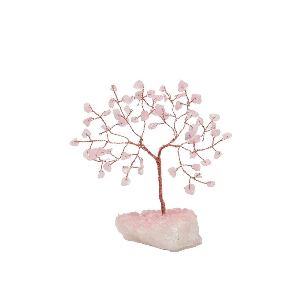 Small Gemstone Tree - Rose Quartz - Precious Wax Sanctuary