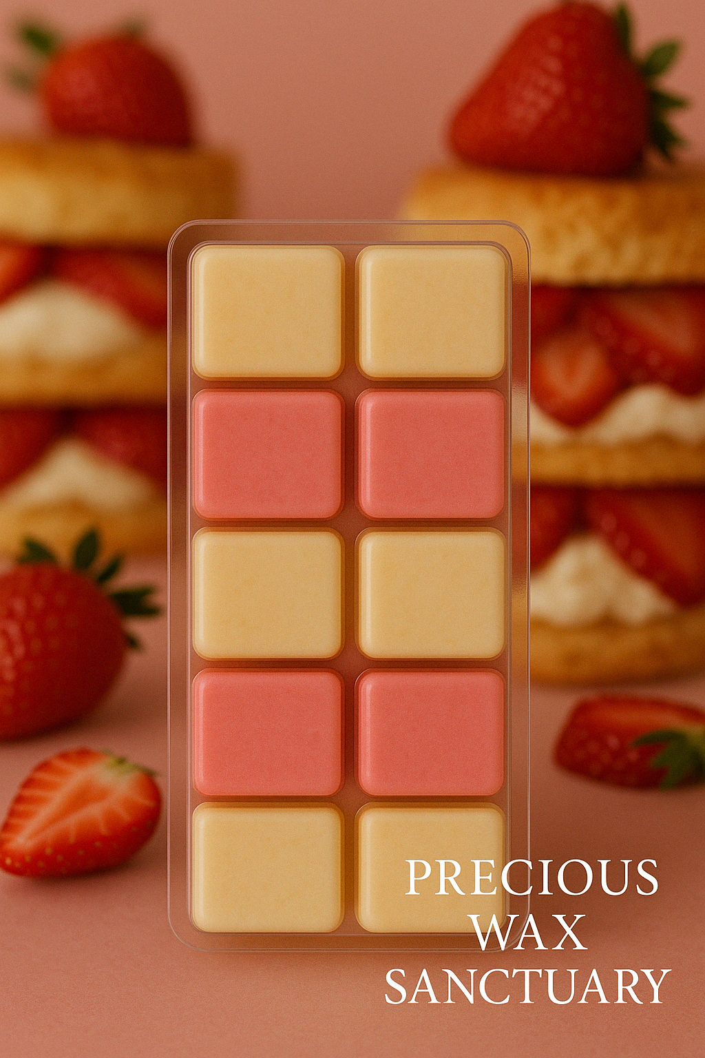 Strawberry Shortcake Soy Wax Melt Bar