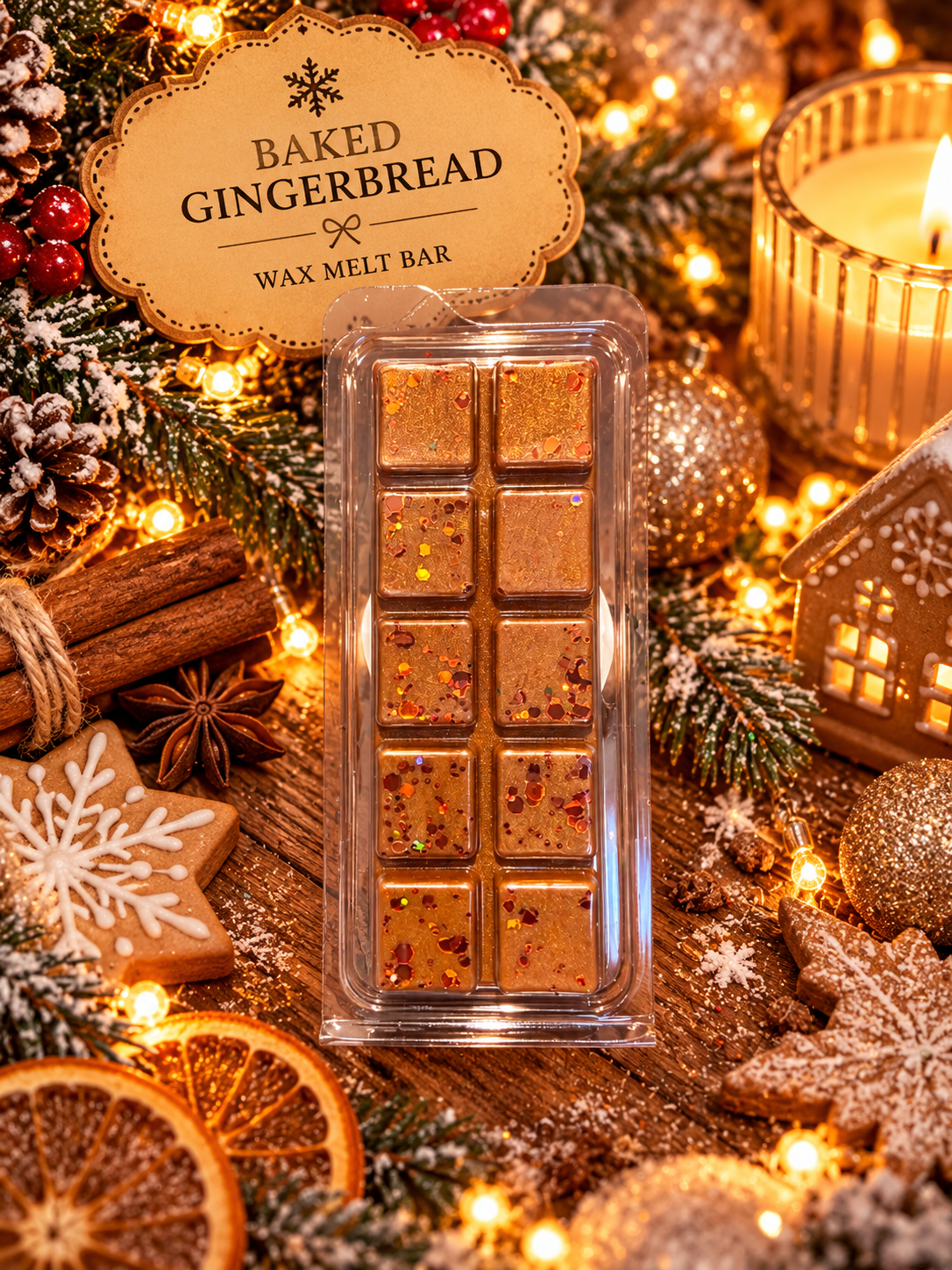 Baked Gingerbread Wax Melt | Strong Scented Soy Wax Melts UK