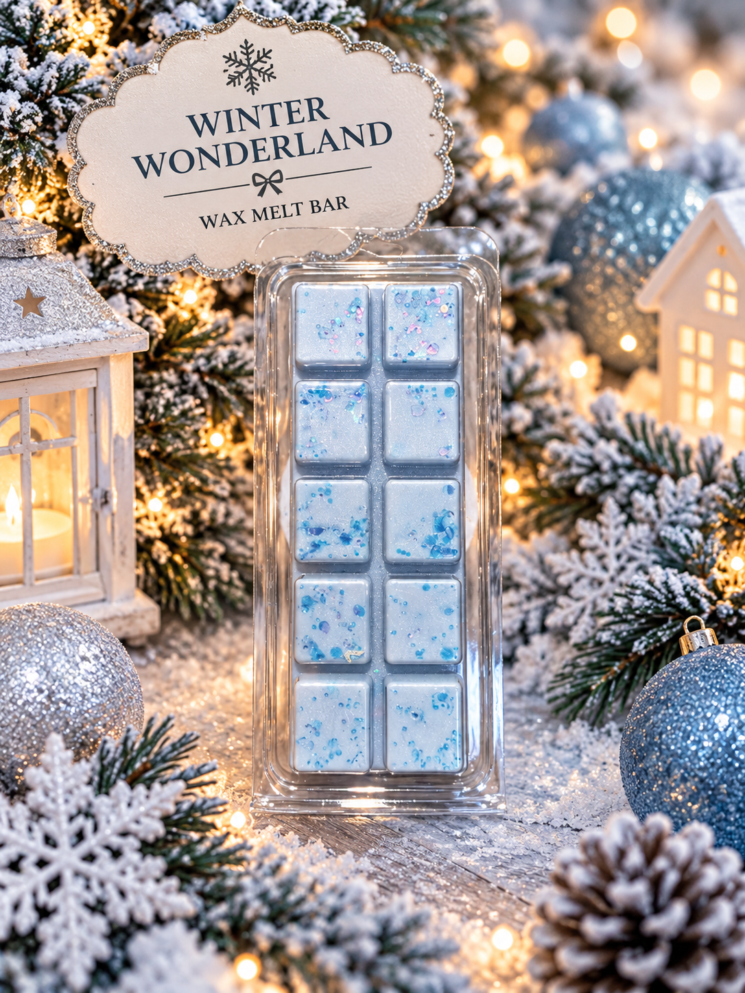Winter Wonderland Wax Melt Bar | Strong Scented Soy Wax Melts UK