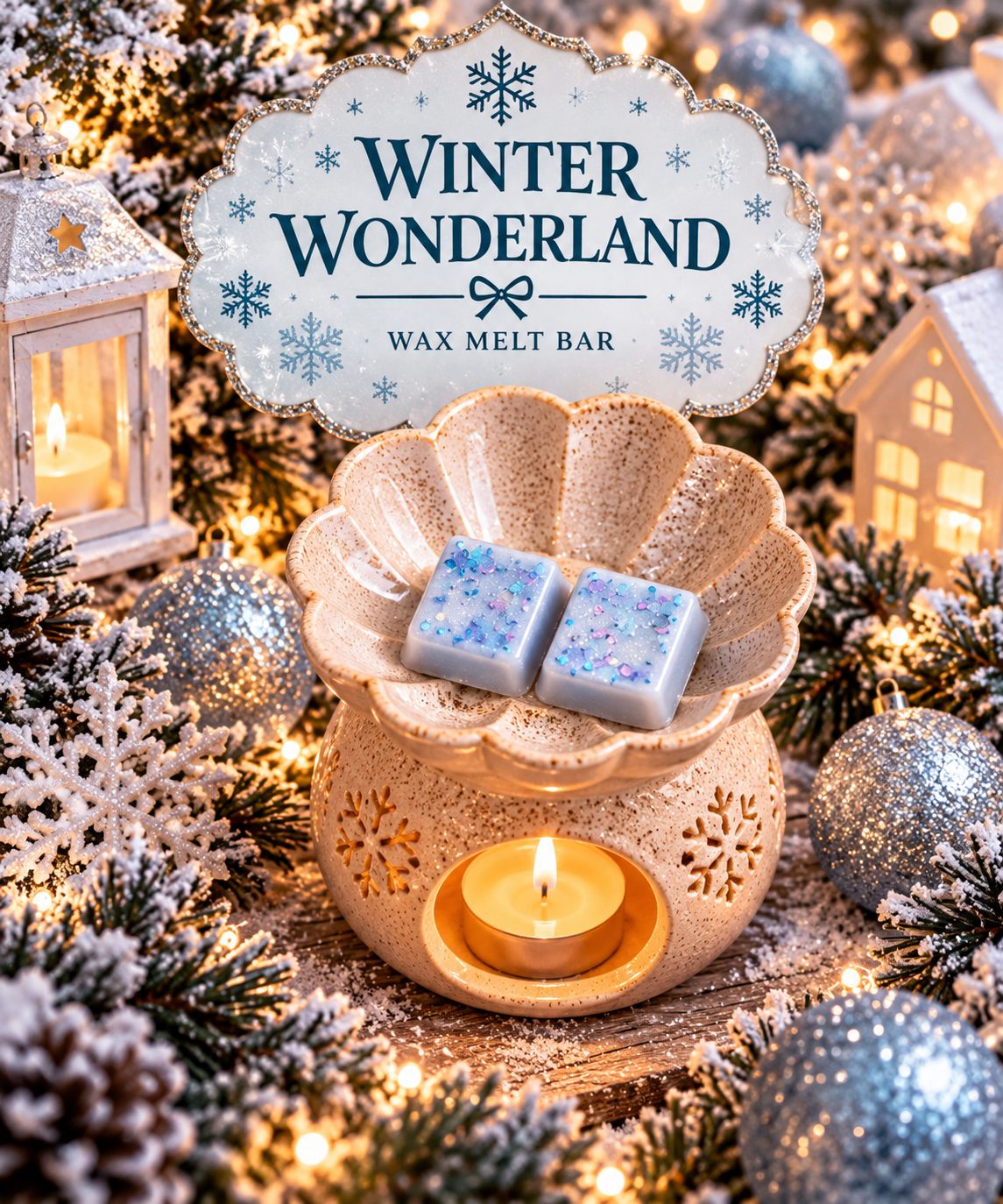 Winter Wonderland Wax Melt Bar | Strong Scented Soy Wax Melts UK