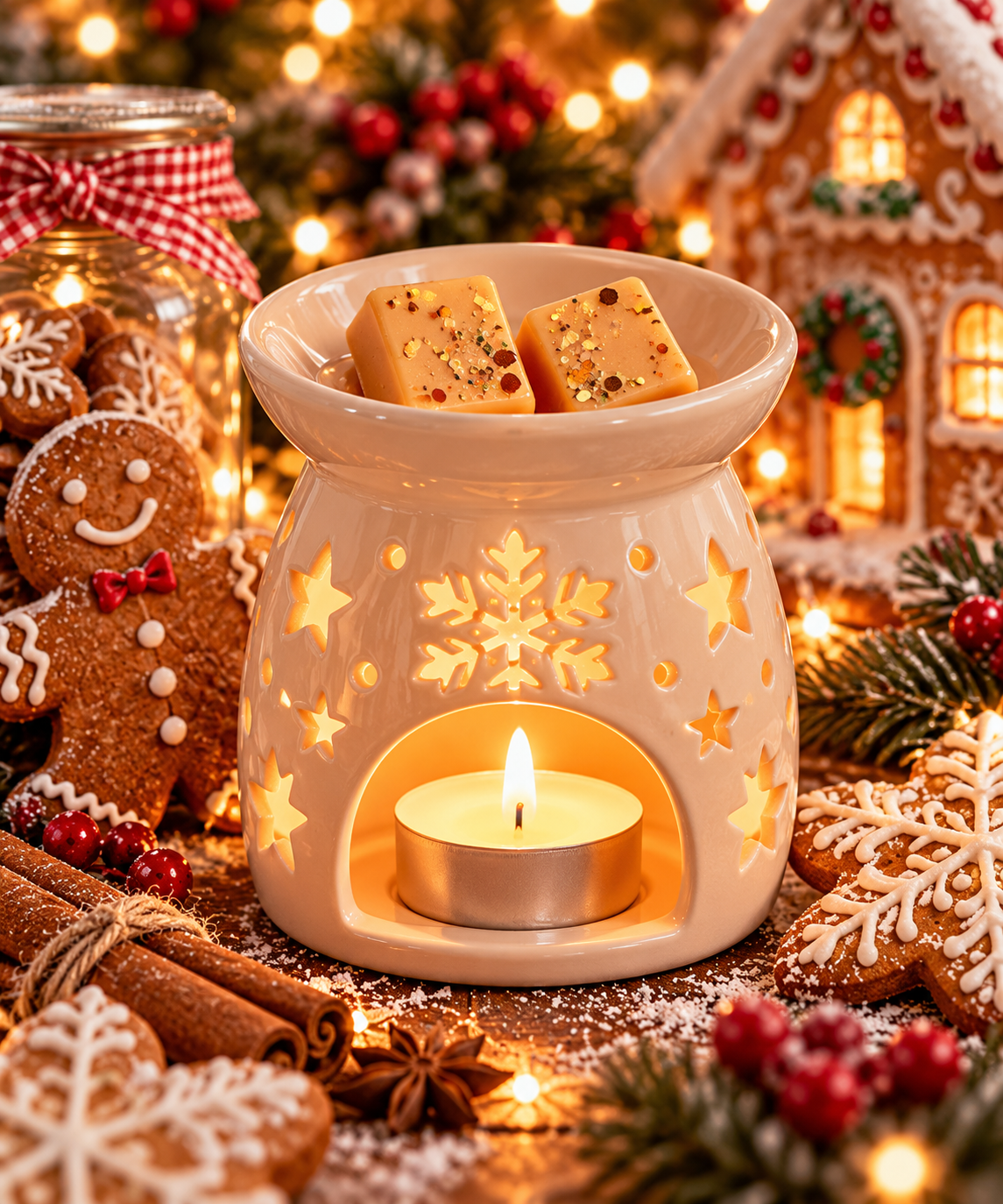 Gingerbread Cookies Wax Melt Bar | Strong Scented Soy Wax Melts UK