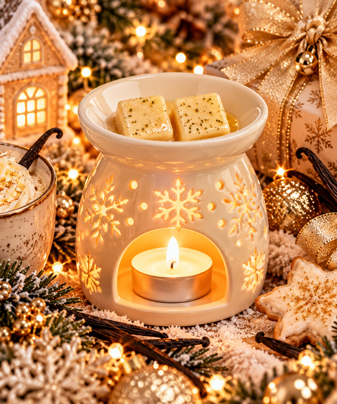 Wrapped In Vanilla Wax Melt Bar | Strong Scented Soy Wax Melts UK