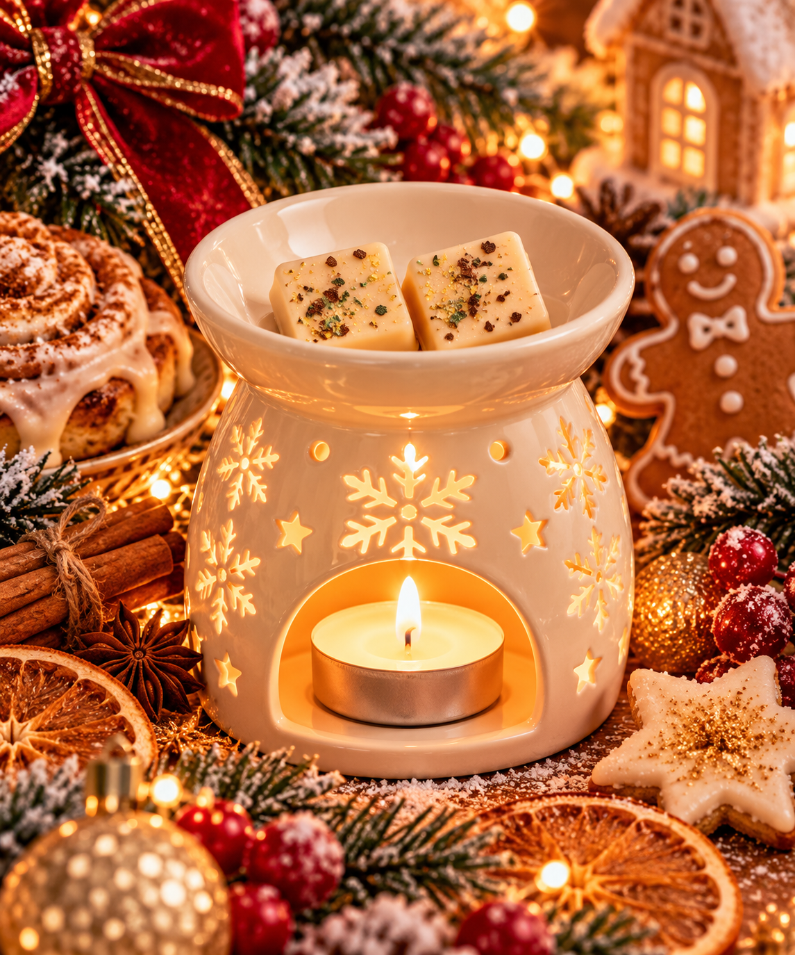 Christmas Cinnamon Confection Wax Melt Bar | Strong Scented Soy Wax Melts UK