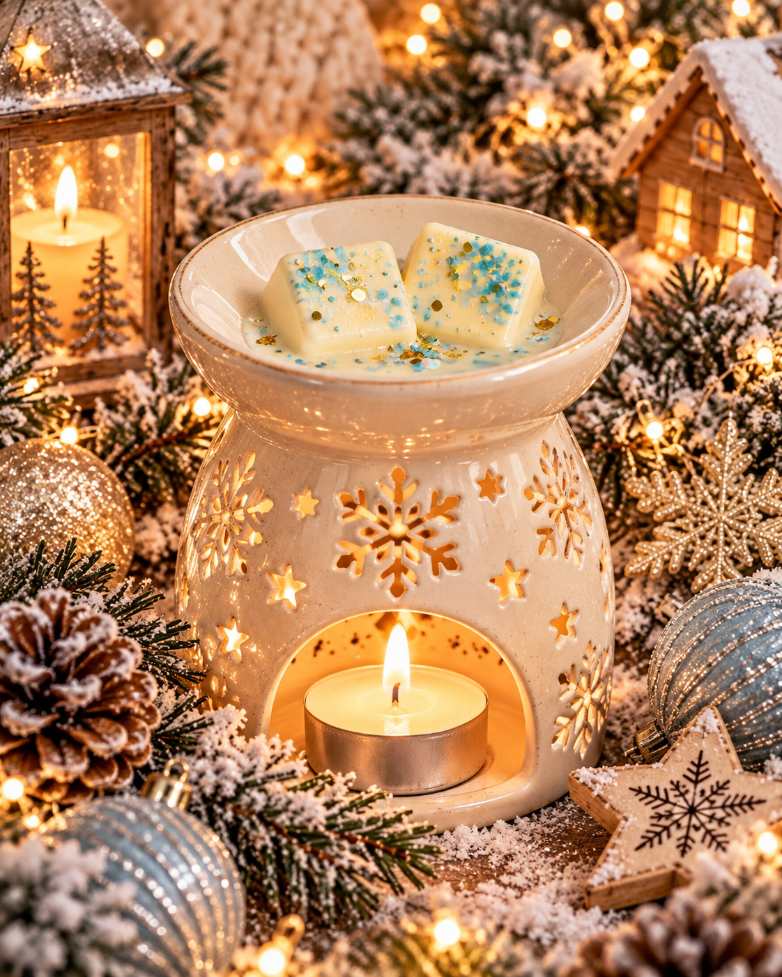 Snowkissed Lodge Wax Melt Bar | Strong Scented Soy Wax Melts UK