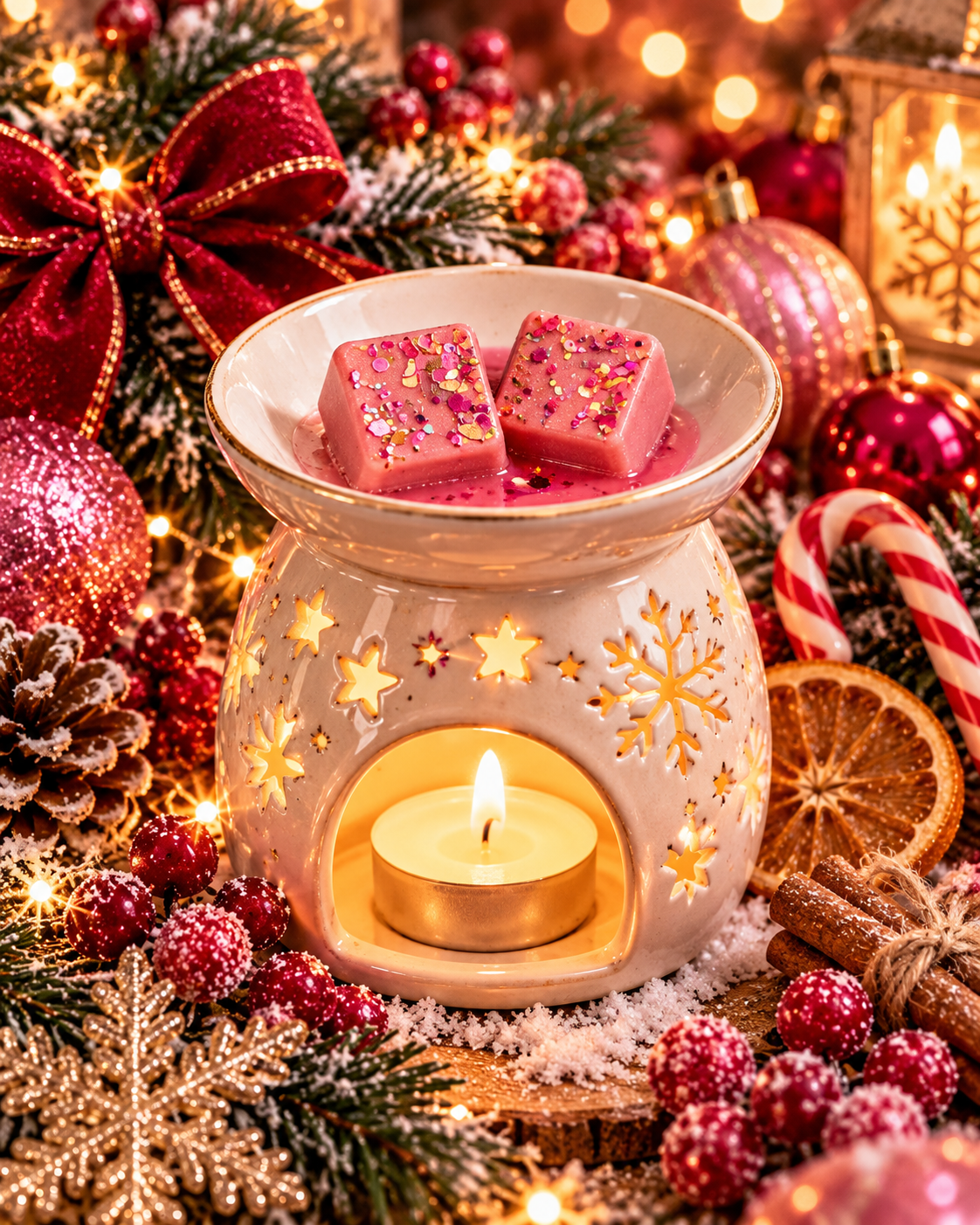 Merry Berry Christmas Wax Melt Bar | Strong Scented Soy Wax Melts UK