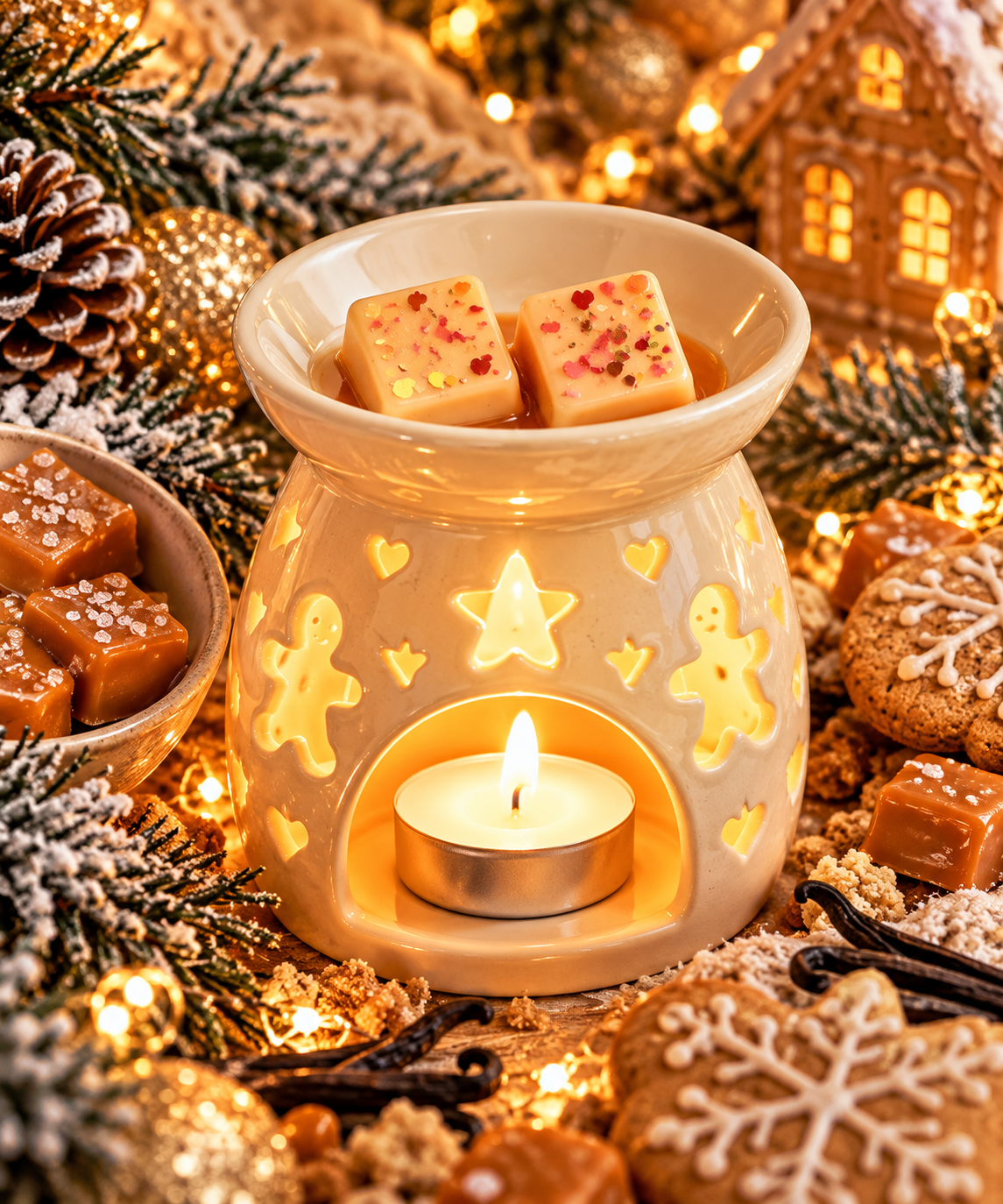 Caramel Kisses Wax Melt Bar | Strong Scented Soy Wax Melts UK
