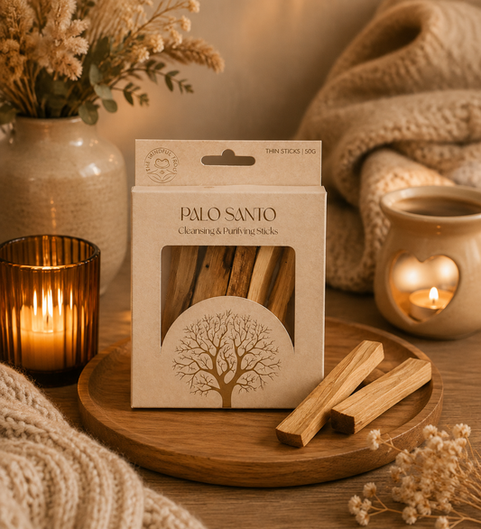 Cosy palo santo sticks in home