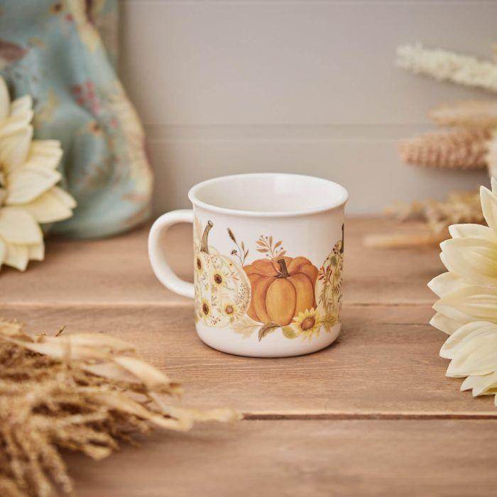 Watercolour Pumpkin Mug Stoneware - Precious Wax Sanctuary