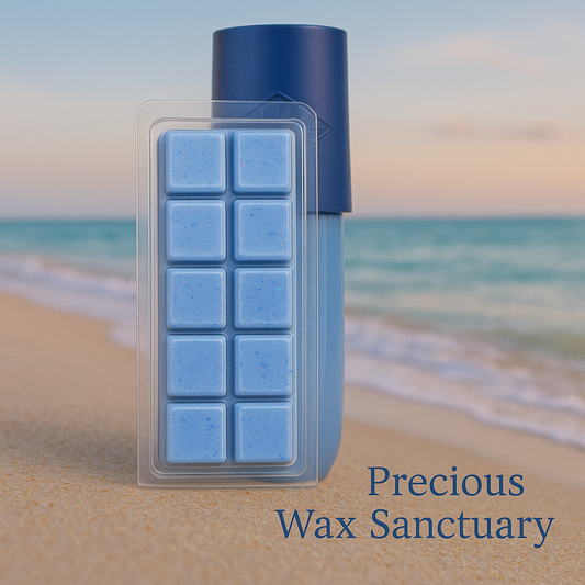 After Dark (Sol de Janeiro Dupe) Wax Melts featuring a bold, seductive scent with warm, smoky notes, hints of amber, musk, and exotic spices, evoking a sultry and mysterious aroma.