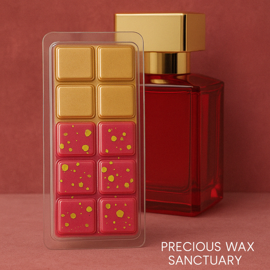 Elevate your space with a touch of luxury! ✨❤️ Our 'Baccarat Rouge' wax melt, inspired by the iconic Maison fragrance. It's pure sophisticated, sweet, and luxurious bliss! 