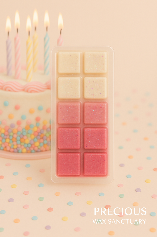 Celebrate every day! 🎉 Our 'Birthday Cake' wax melt is here to fill your home with sweetness.