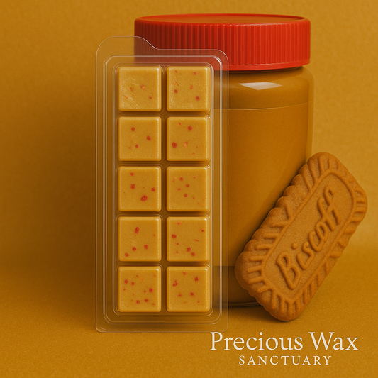 That warm, comforting smell of Biscoff... now in a wax melt! Perfect for cozy nights in. 