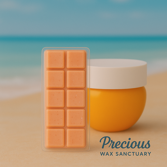 Bring the beachy vibes home! ☀️ Our 'Bum Bum Sol de Janeiro' inspired dupe wax melt is pure warmth and deliciousness.