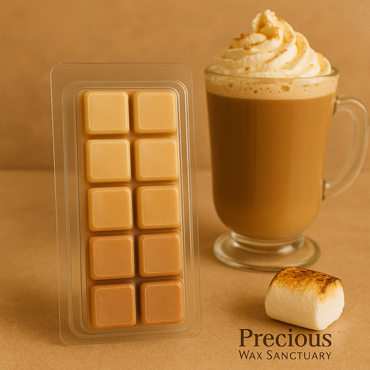 Create a warm, cozy, and delightfully comforting atmosphere. Our 'Butterbeer Latte' wax melt is perfect for a treat and a touch of magic.