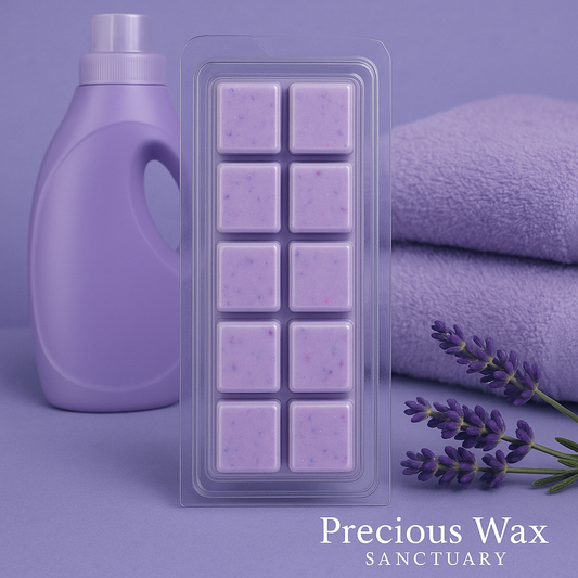 Create a serene and comforting atmosphere with our 'Caring Freshness and Lavender Pearls' wax melt. It's like a cozy hug for your home.