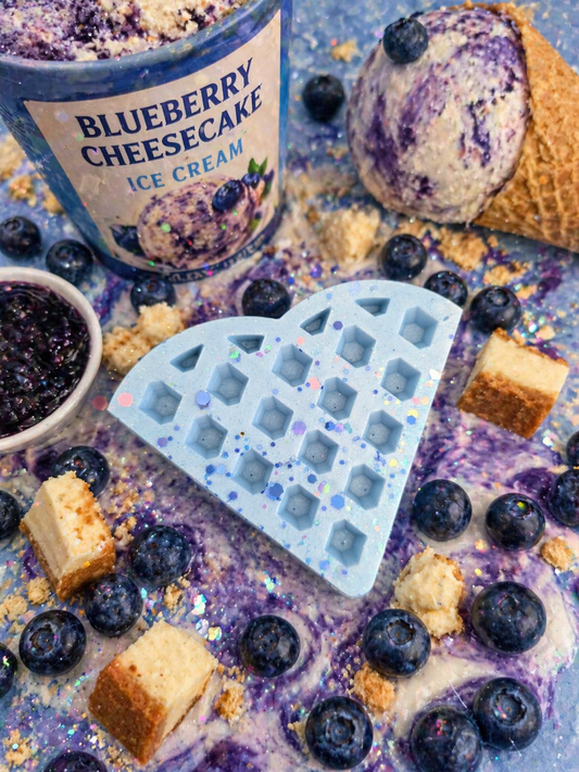 Blueberry Cheesecake Ice Cream Wax Melt Shape