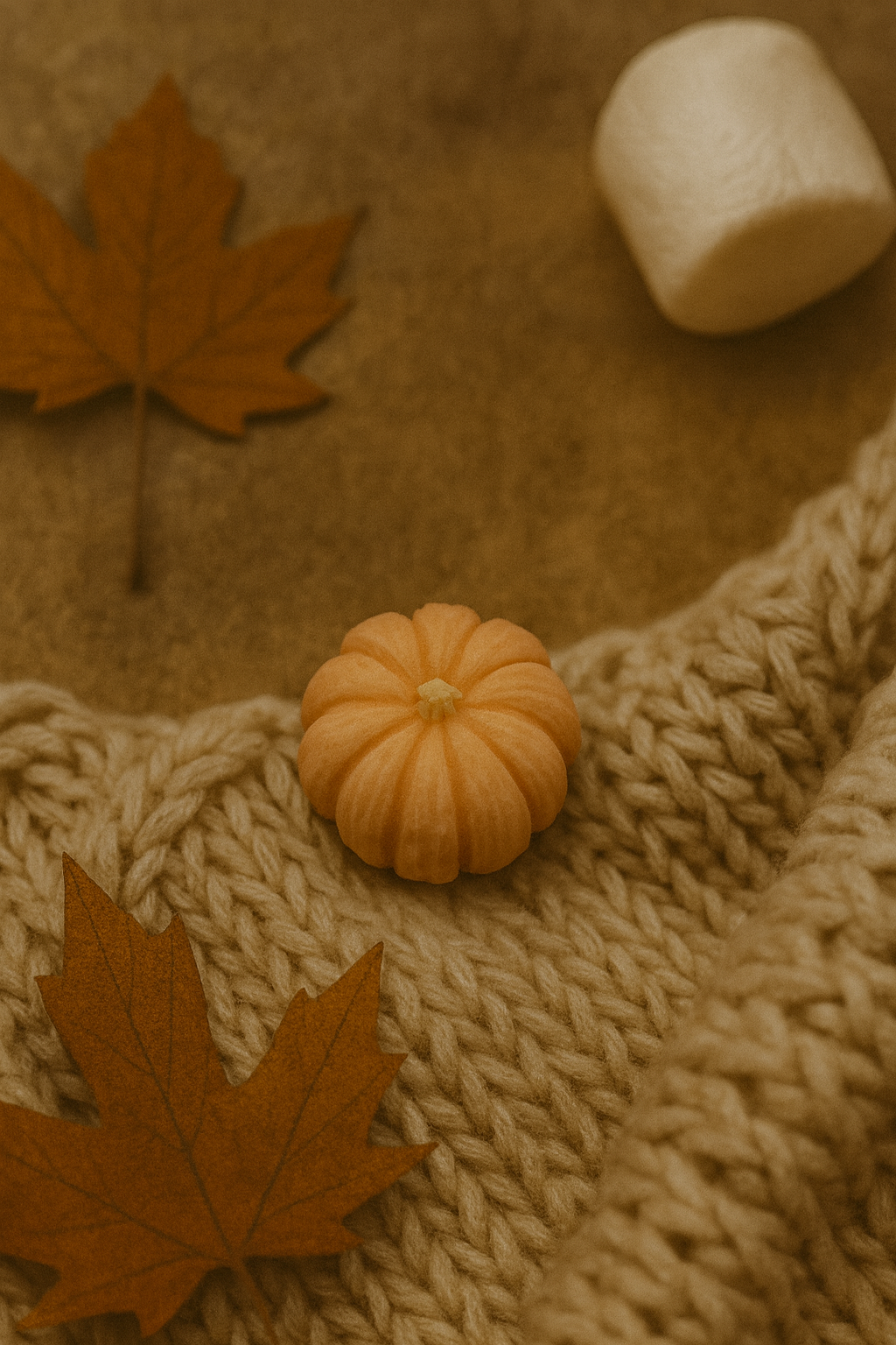 Marshmallow and Pumpkin 3D Wax Melt