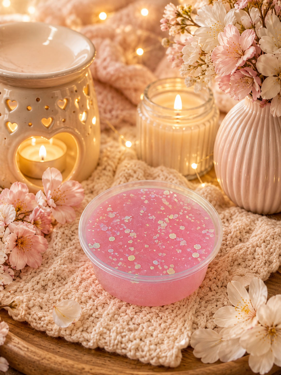 Vanilla Cream Blossoms Gel Wax Melt | | Strong Scented Gel Wax Melts UK