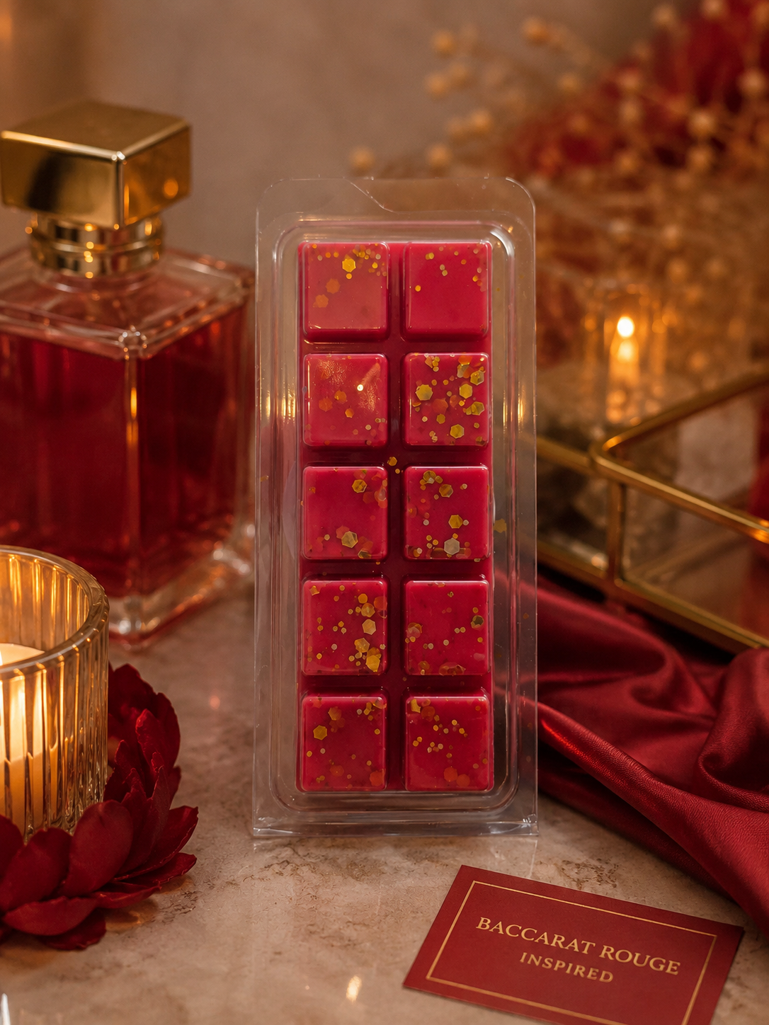 Baccarat Rouge Wax Melt Bar | Strong Scented Soy Wax Melts UK