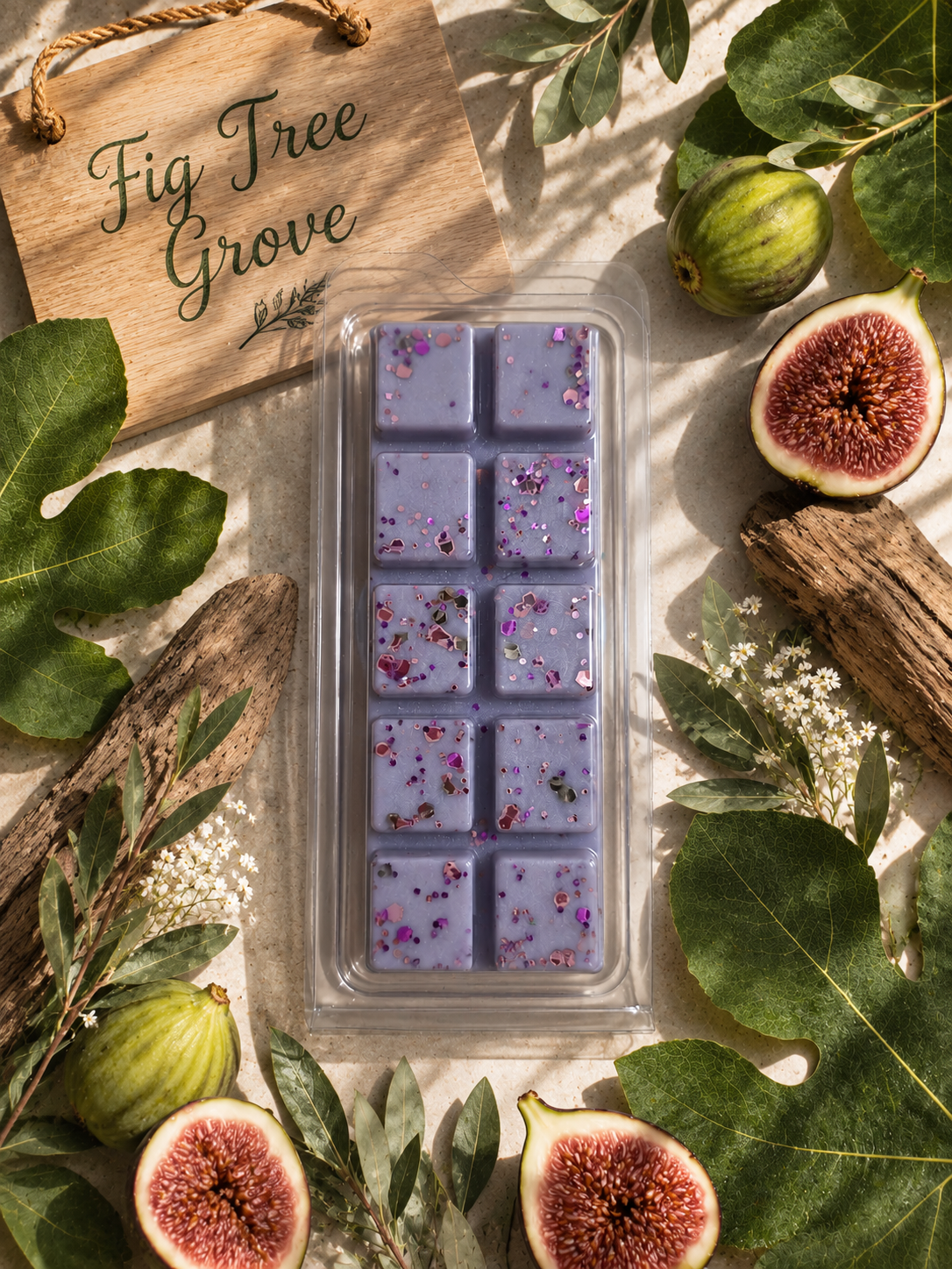 Fig Tree Grove Wax Melt Bar | Strong Scented Soy Wax Melts UK