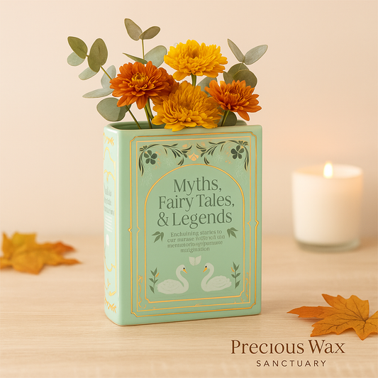 Green Book Shaped Vase