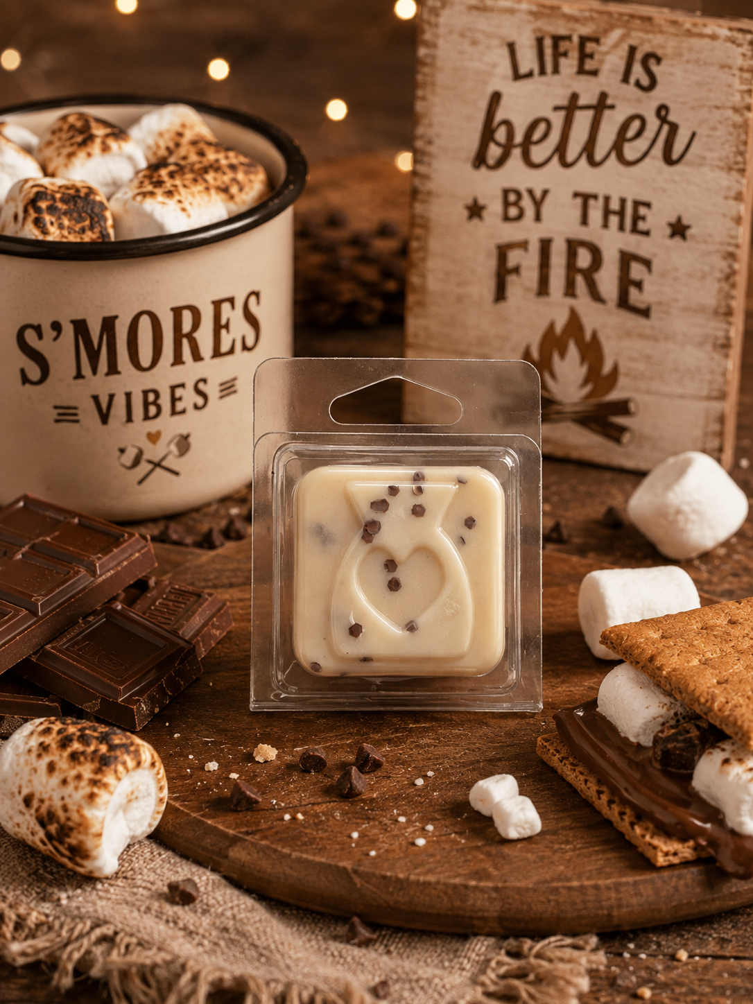 S'mores Wax Melt Sample | Strong Scented Soy Wax Melts UK