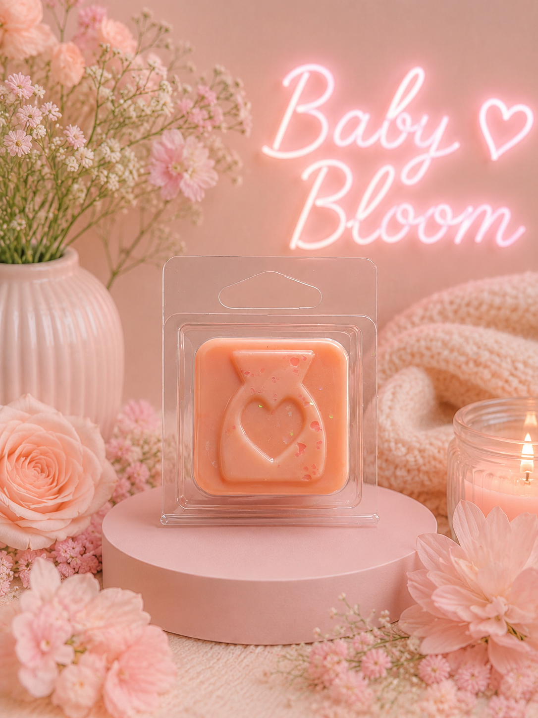 Baby Bloom Wax Melt Sample | Strong Scented Soy Wax Melts UK