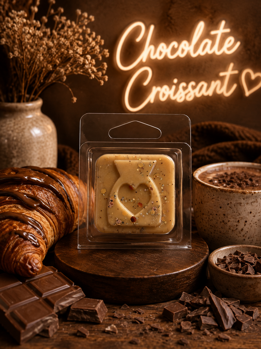 Chocolate Croissant Wax Melt Sample | Strong Scented Soy Wax Melts UK