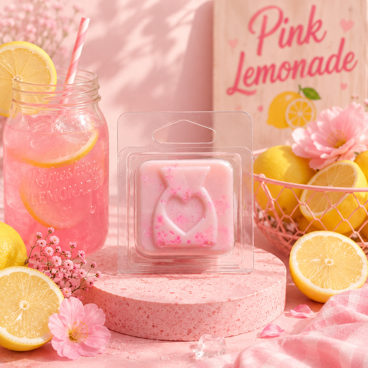 Pink Lemonade Wax Melt Sample | Strong Scented Soy Wax Melts UK