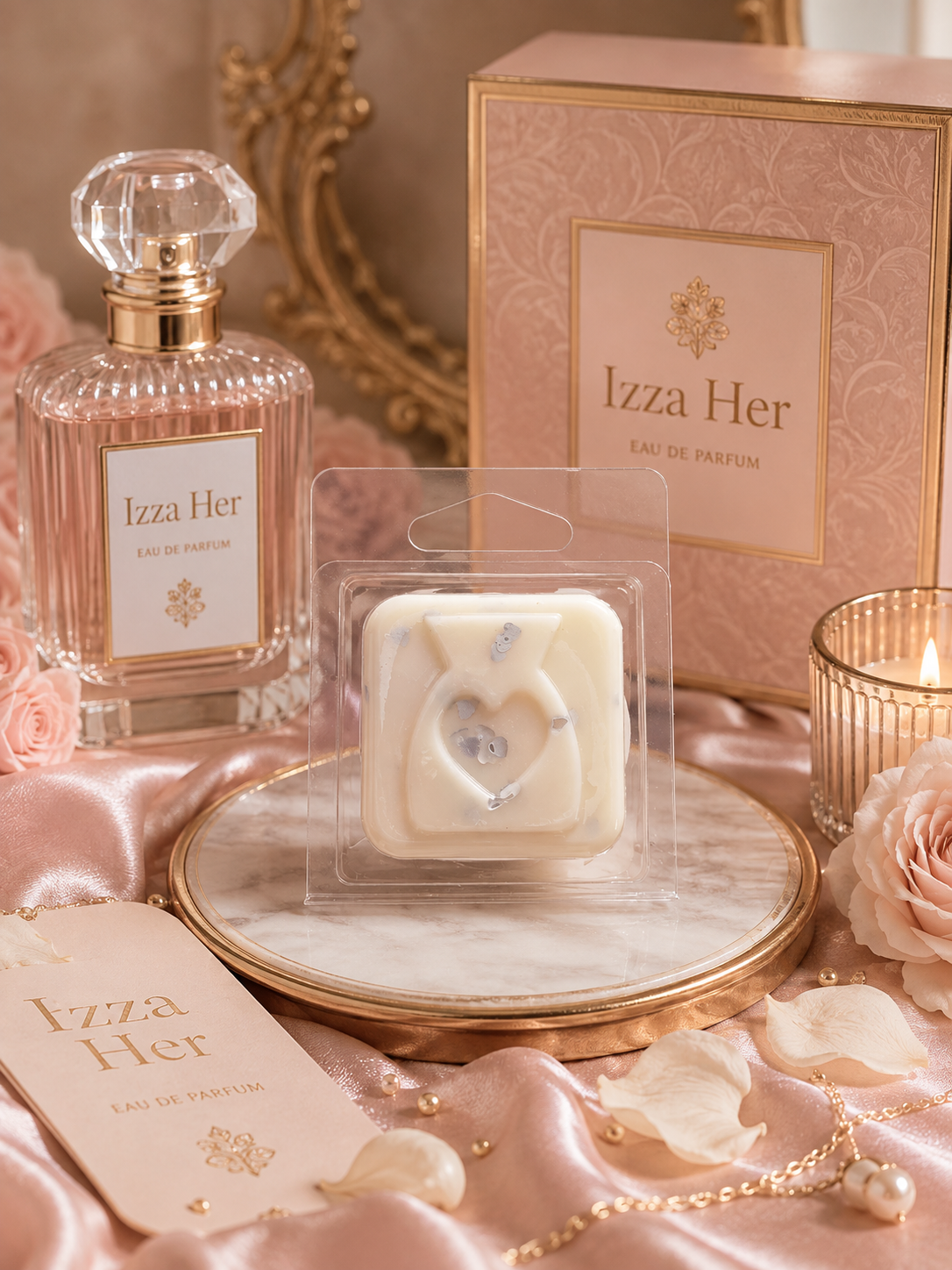 Izza Her Wax Melt Sample | Strong Scented Soy Wax Melts UK