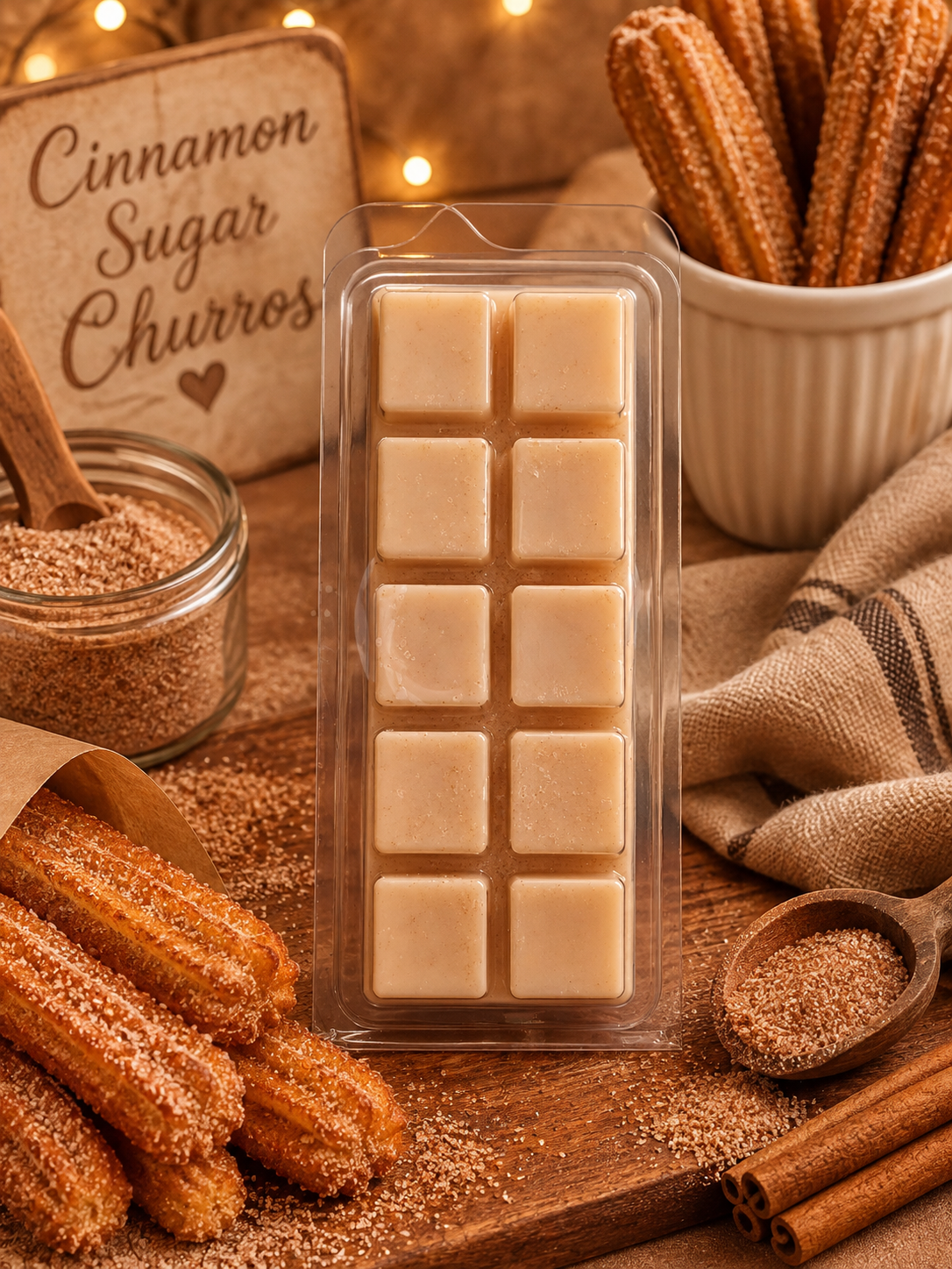 Cinnamon Sugar Churros Wax Melt Bar WAXIDENT