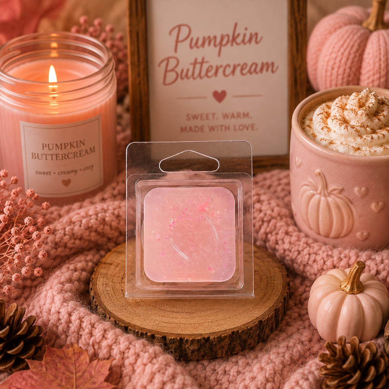 Pumpkin Buttercream Gel Wax Melt Sample | Strong Scented Gel Wax Melts UK