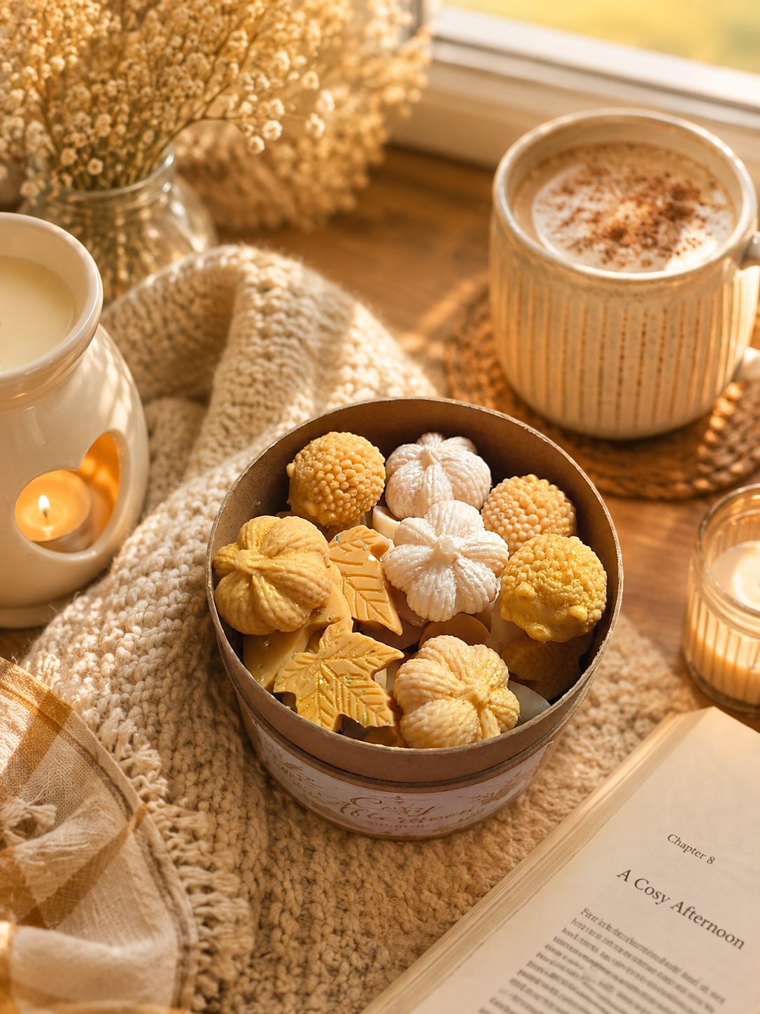 Cosy Afternoon Scoopable Wax Melts | Strong Scented Soy Wax Melts UK