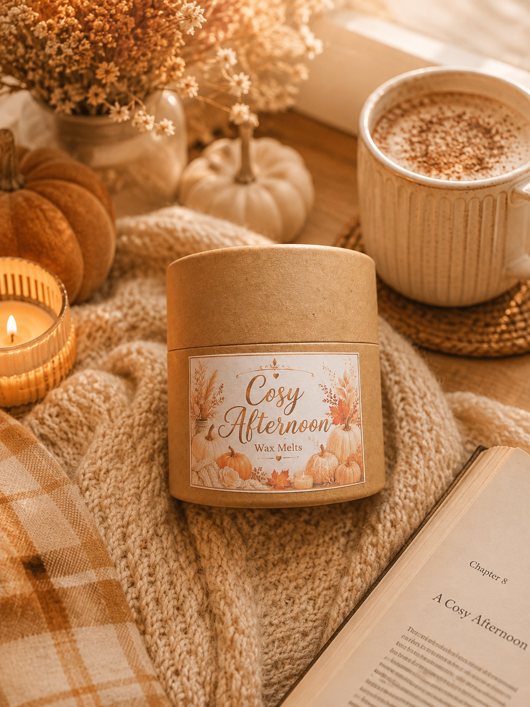 Cosy Afternoon Scoopable Wax Melts | Strong Scented Soy Wax Melts UK
