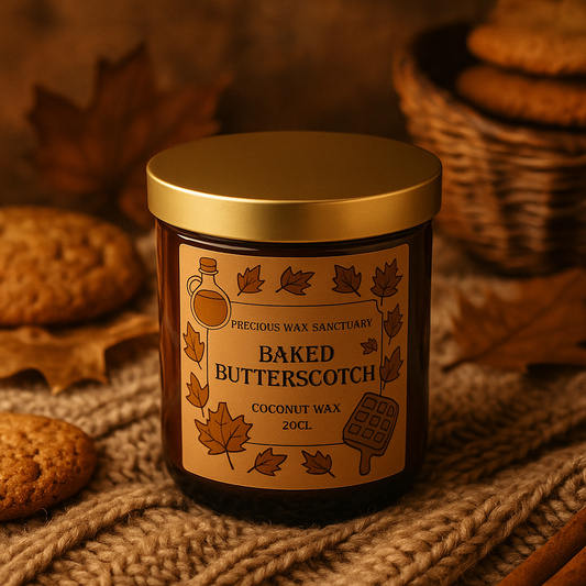 Baked Butterscotch Candle