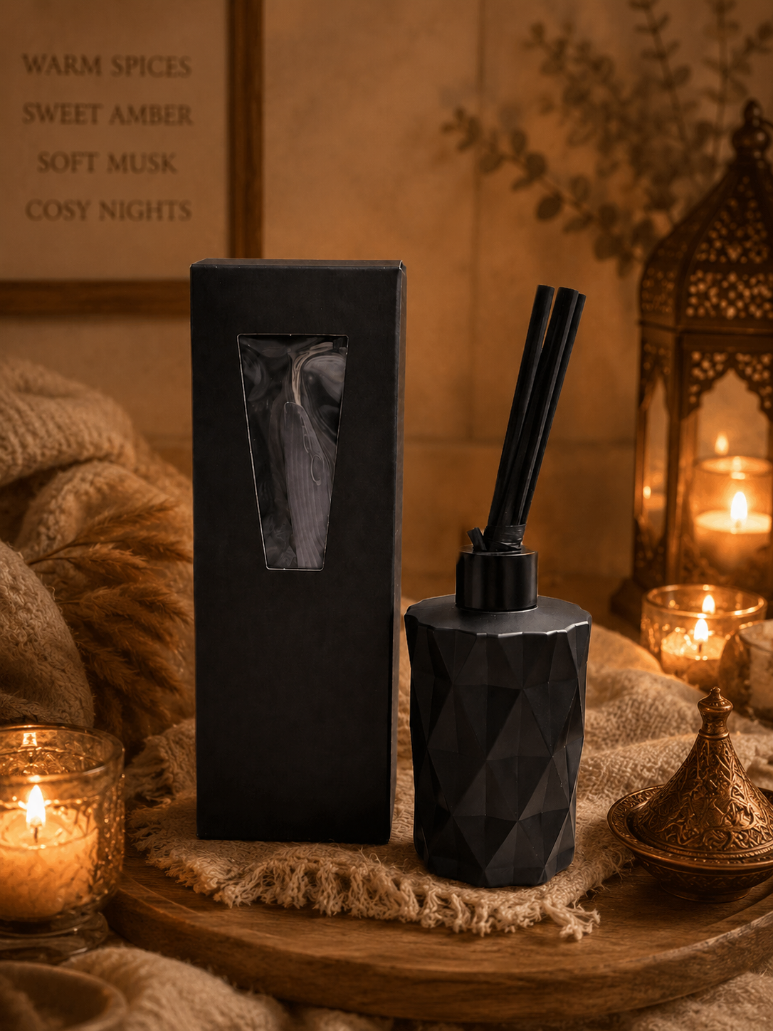 Egyptian Amber Black Diamond Reed Diffuser