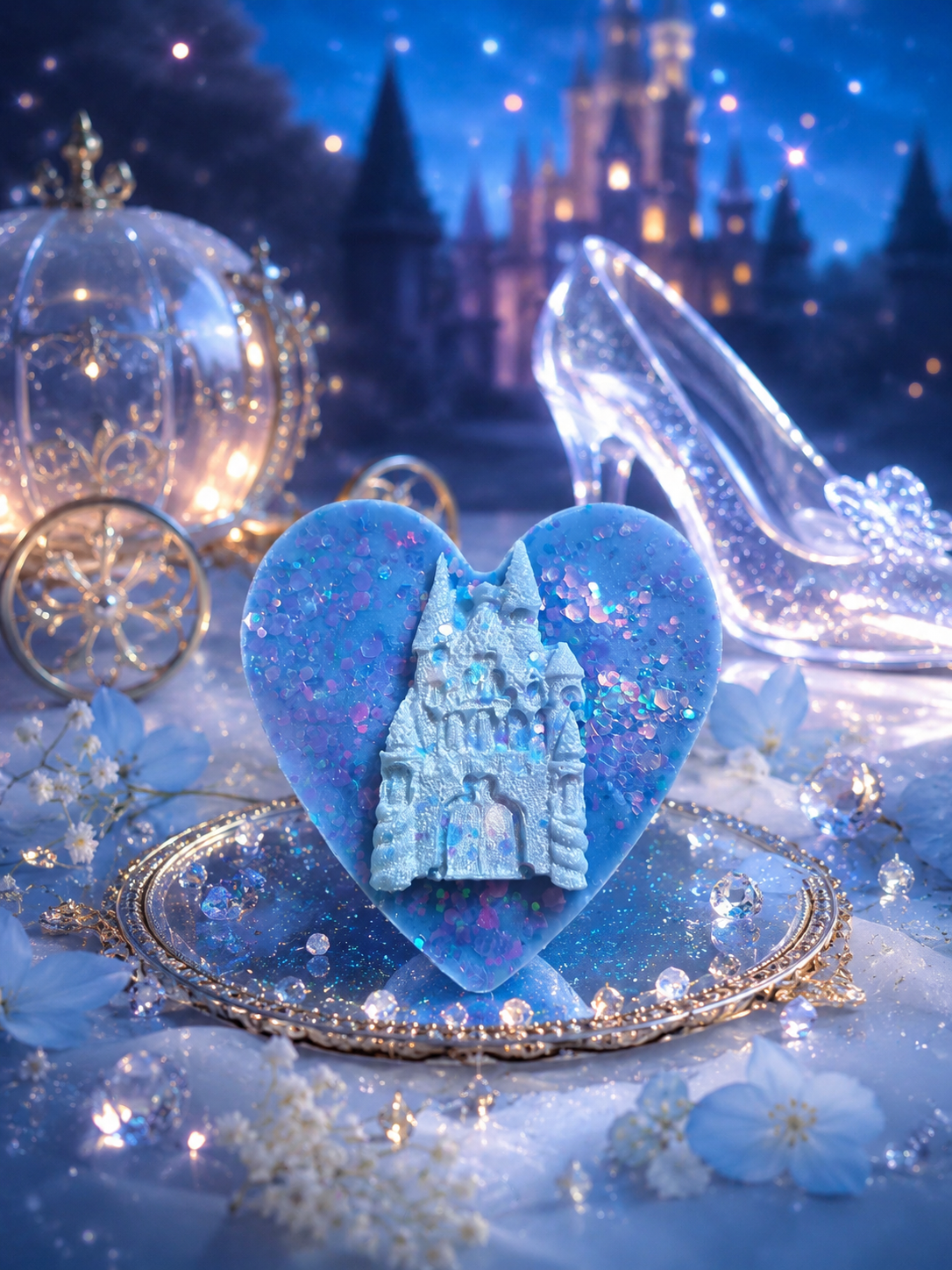 Glass Slipper Wax Melt Shape | Strong Scented Soy Wax Melts UK