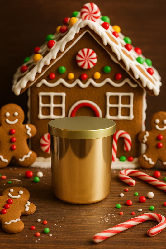 Baked Gingerbread Candle