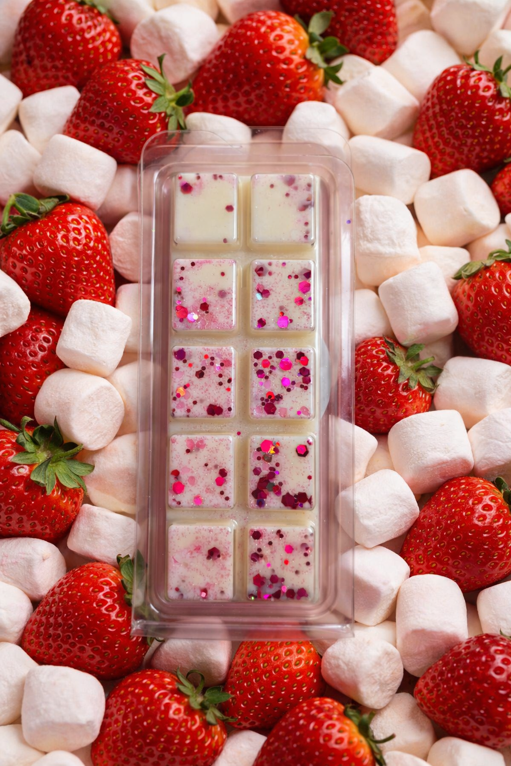 Marshmallow and Strawberry Wax Melt Bar